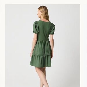 JCrew Puffy Sleeve knit mixy mini Dress